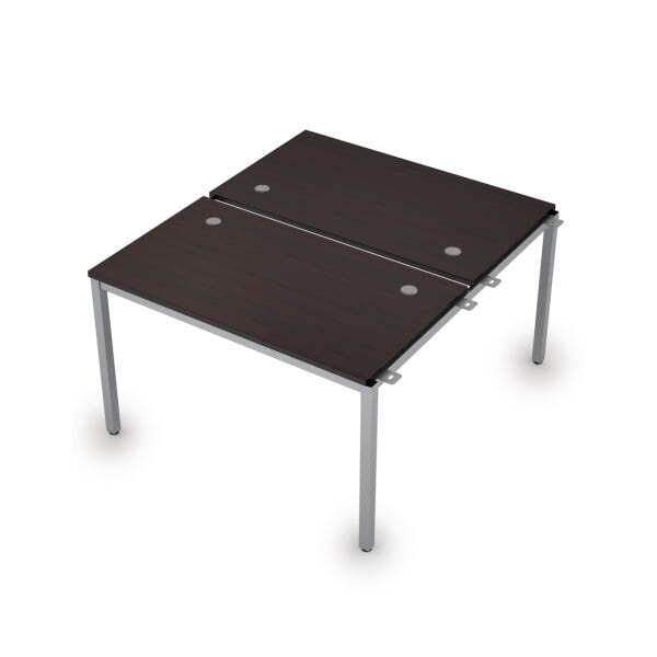 6МБН.278 Сдвоенные бенч-системы, начальный модуль (1200x1435x750) (Венге/Алюминий матовый)