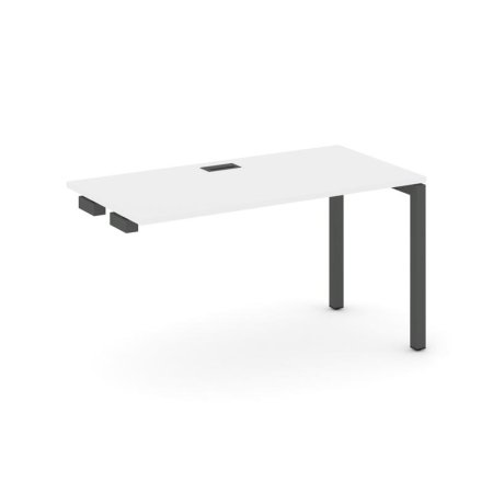 Стол-приставка к опорным элементам SN-5P.OPRS-004 (1580х600х750) (Белый/Металл Антрацит)