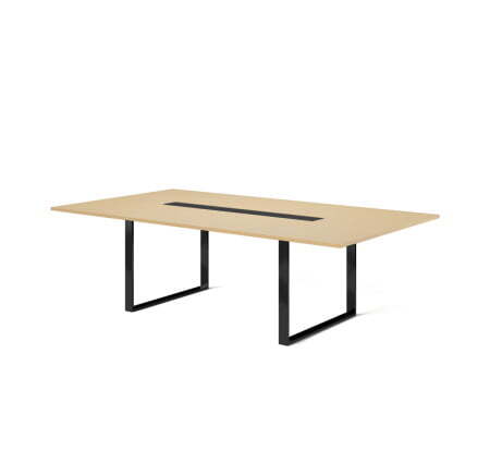 EXE Стол для переговоров L256 101 910 (Дуб Светлый/Черный металл)