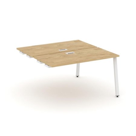 Стол-приставка к опорным элементам SN-6A.DPRS-014 (1580х1432х750) (Тиквуд Светлый/Металл Белый)