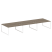 Рабочая станция Metal System Style БО.СМ-6.4 4800x1475x750 (Дуб Наварра/Серый металл)