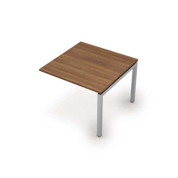 6МПК.501 Бенч-система для переговорных столов, конечный модуль (1000x1000x750) (Шамони темный/Алюминий матовый)