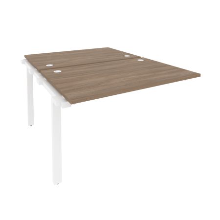 Наборный элемент рабочей станции на м/к Onix O.M-2.NRS-2.8 1180x1635x750 (Дуб Аризона/Белый Металл)