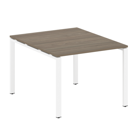 Переговорный стол 1 столешница Metal System Style БП.ПРГ-1.1 1000x1235x750 (Вяз/Белый металл)