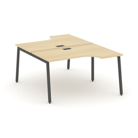 Рабочая станция эргономичная SN-4A.DRPA-011 (1380х1432/1992х750) (Акация Лорка/Металл Антрацит)