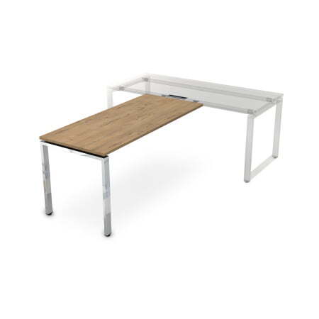 Брифинг-приставка Gloss НБП-П.008 1200x700x750 (TeakwoodХром)