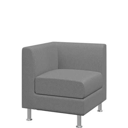 Диван Домино. Модуль угловой левый. (Модуль угловой левый sweet_grey)