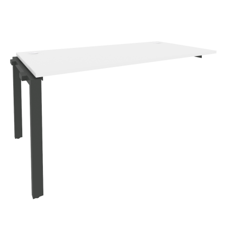 Наборный элемент рабочей станции на П-образном м/к Onix O.MP-1.NRS-4.8 1580x800x750 (Белый Бриллиант/Черный металл)