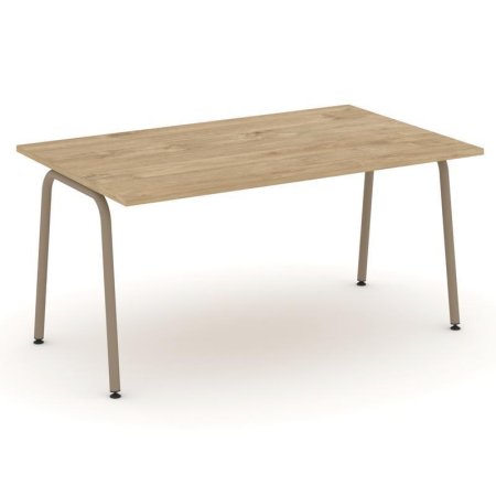 Стол переговорный ES.PRG-1.4-K (1580х980х750) (Тиквуд Светлый/Металл Латте)