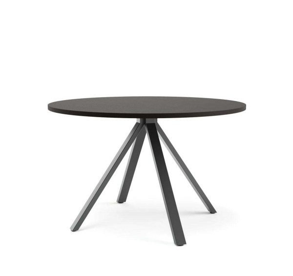 FERMO METAL Стол для переговоров D120 (Венге/Черный металл)