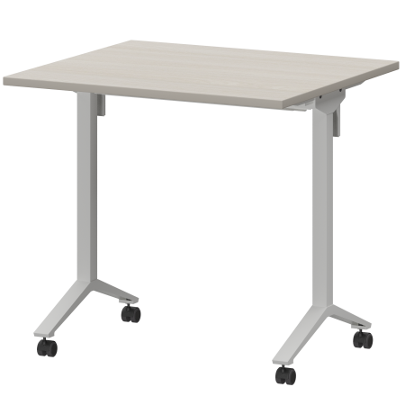 Стол мобильный складной Моби МБ22-80.70 800x700x750 (Ясень шимо/Белый)
