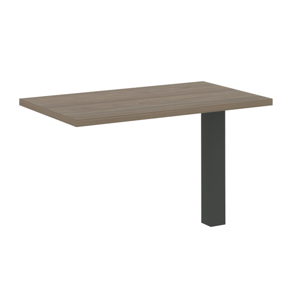 Брифинг-приставка с опорой LT.BR-2 (Вяз Благородный/Антрацит металл)