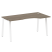 Стол криволинейный правый Metal System Style БА.СА-1 Пр 1600x900x750 (Дуб Наварра/Серый металл)