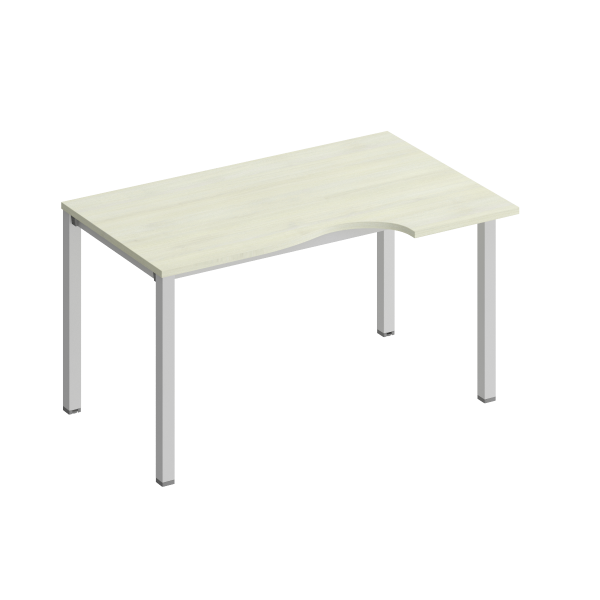 Стол эргономичный правый на металлокаркасе КФ Комфорт КФ К.1138 1400x900x750 (Дуб шамони светлыйСерый)
