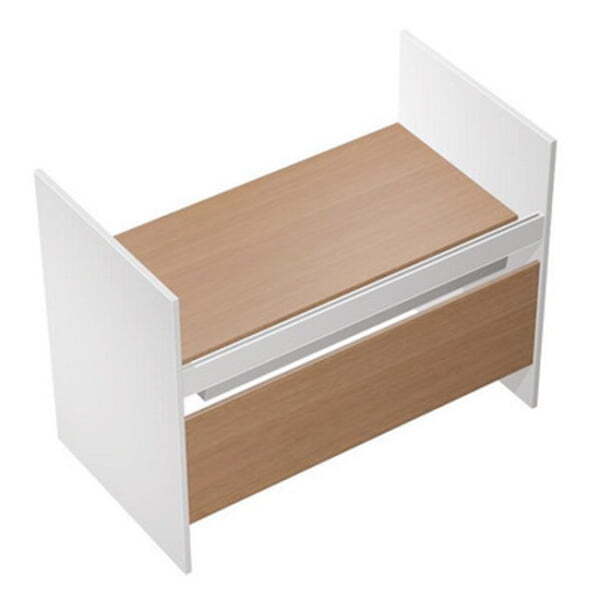 Стол письменный на высоких опорах ДСП c ProSystem Profiquadro КВ 1210 БВ 1250x806x1114 (Белый премиум / Вишня скандинавская)