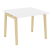 Стол переговорный на деревянных опорах Onix Wood OW.PRG-1.1 980x980x750 (Тиквуд Светлый/Дуб Темный)