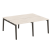 Рабочая станция на деревянных опорах Onix Wood OW.D.RS-4.1.8 1960x1635x750 (Тиквуд Светлый/Дуб Темный)