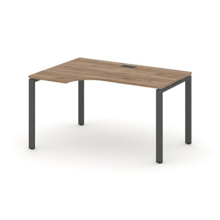 Стол рабочий эргономичный SN-6P.SPA-021(L) (1380х800/980х750) (Дуб Табак/Металл Антрацит)