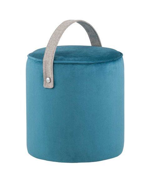 Пуф Джерри велюр темно-бирюзовый (Пуф Джерри темно-бирюзовый)