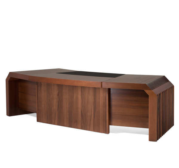 MARE Стол для руководителя 290 см (Итальянский орех/Черный)