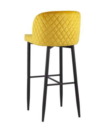 Стул барный Оскар велюр оранжевый (Стул барный Оскар оранжевый)