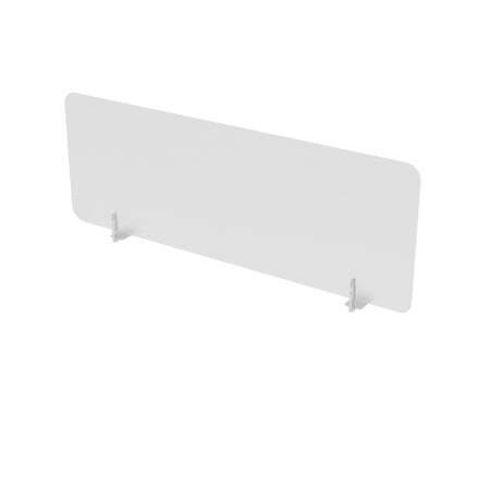 10БФО.105 Барьеры фронтальные оргстекло (1000x4x500) (Молочный БелыйПорошковое покрытие)