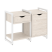 Тумба на регулируемых опорах наборная VR.L-TN-3.O 970x460x719 (Тиквуд Темный/Белый металл)