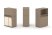 Тумба одиночная + низкая надставка ES.NB.1N-3 (750х410х1135) (Латте/Тиквуд Светлый)