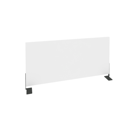 Экран боковой ЛДСП Onix O.EKR-80 800x370x18 (Белый Бриллиант/Черный)