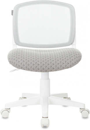 Кресло детское CH-W296NX светло-серый TW-02 Twist сетка/ткань крестов. пластик пластик белый (Серый)