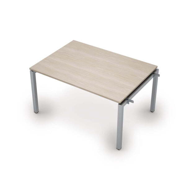 6МПН.503 Бенч-система для переговорных столов, начальный модуль (1400x1000x750) (Шамони светлый/Алюминий матовый)