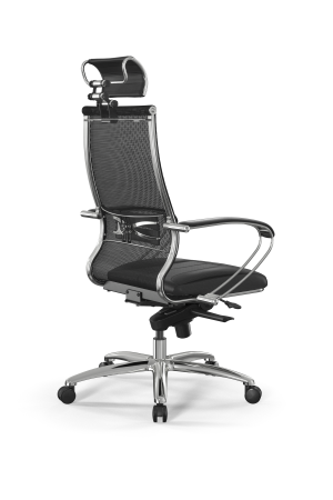 Кресло для руководителя Метта Samurai L2-6K - TS+Infinity /Kc00/Wm06/K2cL/H2cL-3D(M06.B31.G04.W03) (Черный)