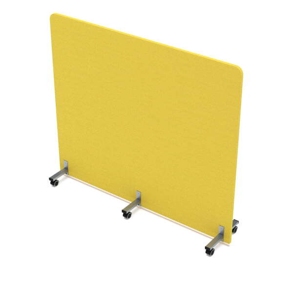 Акустическая мобильная перегородка SOFTOffice 011.МП.1614 1600x377x1400 (Lemon)