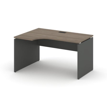 Стол рабочий эргономичный SN-D.SPA-002(L) (1580х600/980х750) (Вяз Благородный/Антрацит)