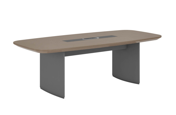 Стол для заседаний FOSTER 240 (2400х1100х760) (Шпон Серебряная жемчужина TA21)