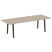 Стол переговорный на деревянных опорах Onix Wood Direct OW.PRG-25 2580x980x750 (Тиквуд Темный/Дуб Светлый)