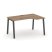 Стол рабочий эргономичный SN-6A.SPA-001(R) (1380х600/980х750) (Тиквуд Светлый/Металл Антрацит)
