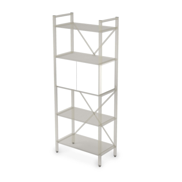 10ВКФ.001 Вкладка с фасадами (716x394x404) (Белый премиум)