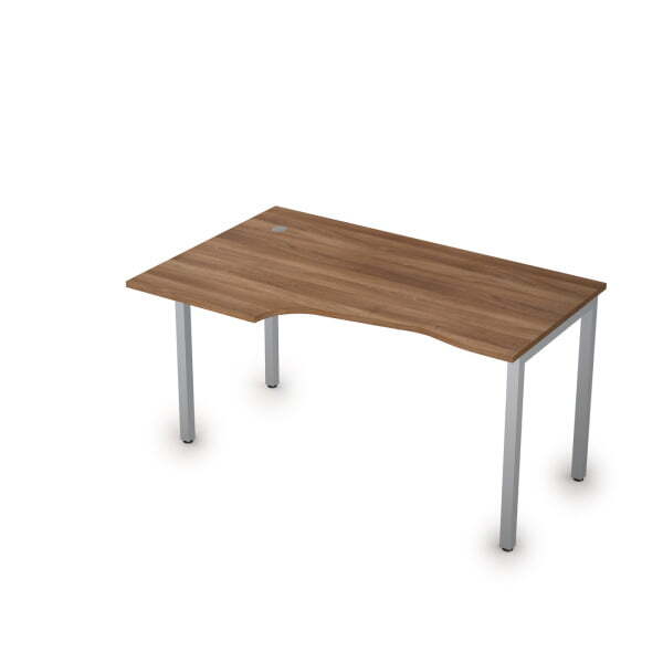 Стол письменный на металлокаркасе лев Стиль 2М.122 1400x900x750 (Шамони темныйСерый)