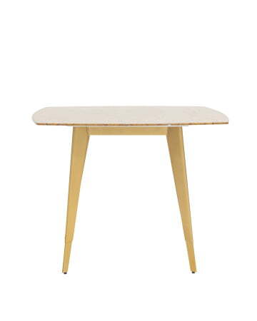 Стол обеденный Ричмонд 100*100 охра стеклянный (Стол обеденный Ричмонд охра)