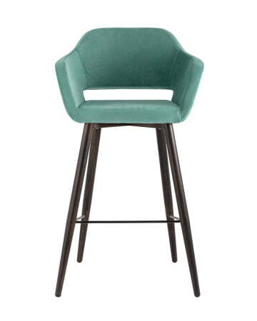 Стул барный Саймон велюр морской (Стул барный Саймон морской)
