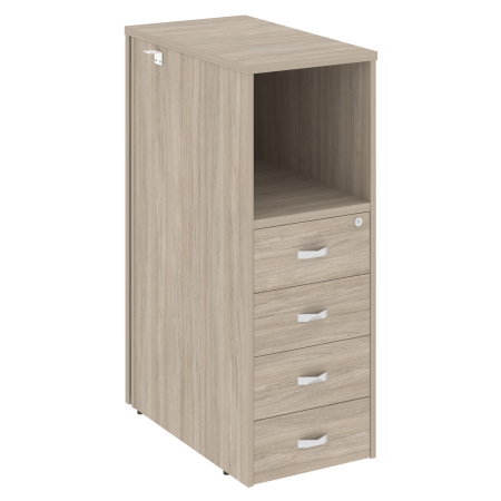 Тумба 4 ящика завершающая, правая Onix O.R-TV-4R 436x767x1185 (Дуб Аттик)