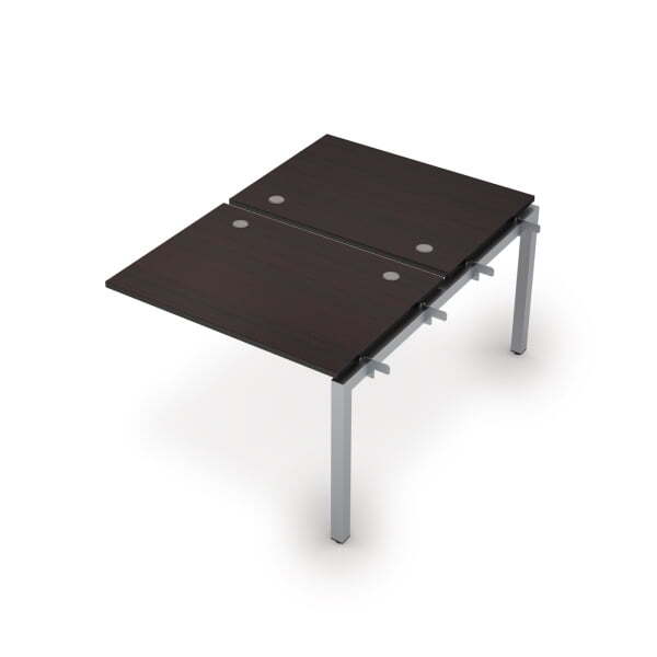 6МБС.5277 Бенч-система на 2 рабочих места, средний модуль (1000x1435x750) (Венге/Алюминий матовый)