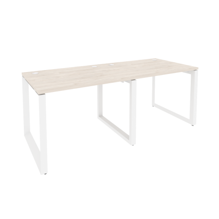 Рабочая станция на О-образном м/к Onix O.MO-RS-2.1.8 1960x800x750 (Денвер Светлый/Белый Металл)