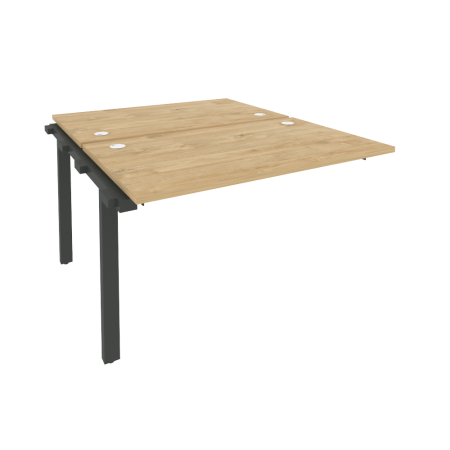 Наборный элемент рабочей станции на м/к Onix O.M-2.NRS-2.7 1180x1475x750 (Тиквуд Светлый/Черный металл)