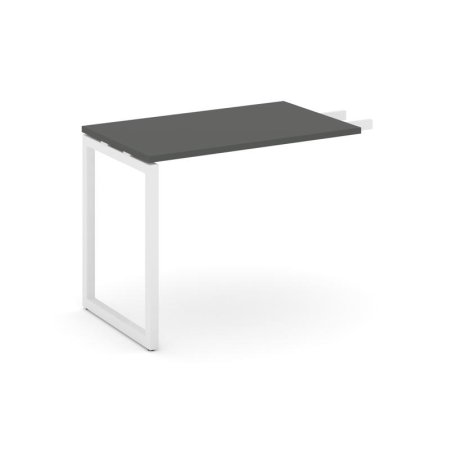 Брифинг-приставка SN-4O.BR-004 (1180х600х750) (Антрацит/Металл Белый)