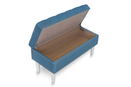 Банкетка Parige 800 (820x420x450) Голубой (Голубой)