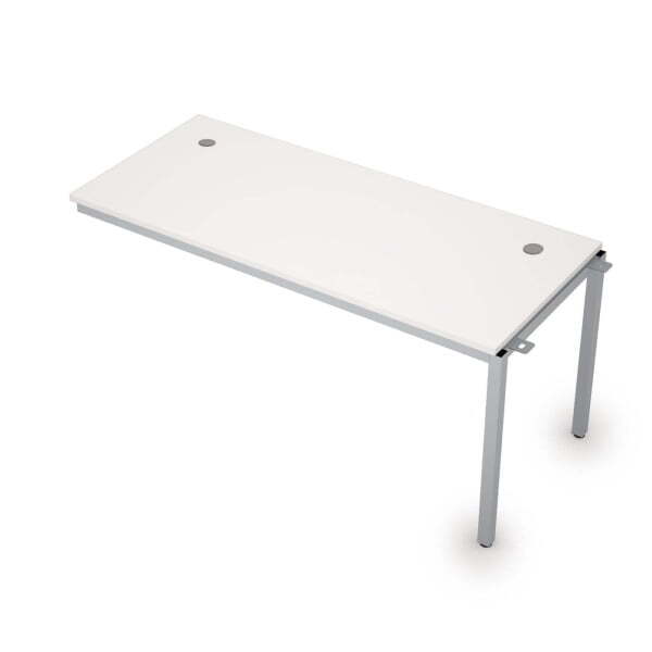 6МБС.174 Линейные бенч-системы, средний модуль (1600x700x750) (Белый/Алюминий матовый)