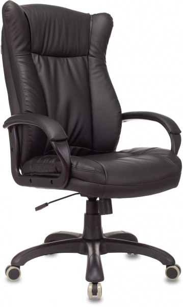 Кресло руководителя CH-879N черный эко.кожа крестов. пластик (Черный)