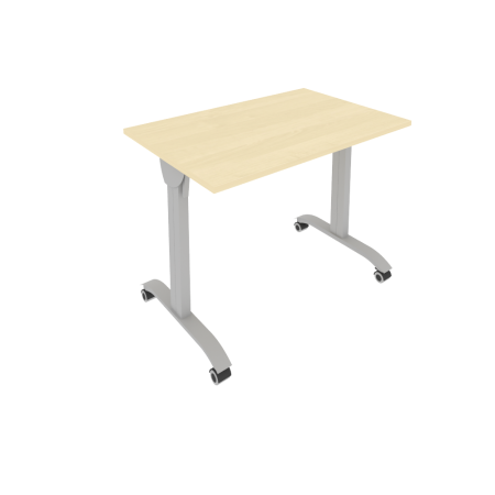 Стол складной мобильный Mobile system СМ-2 1000x650x757 (Клен/Серый металл)
